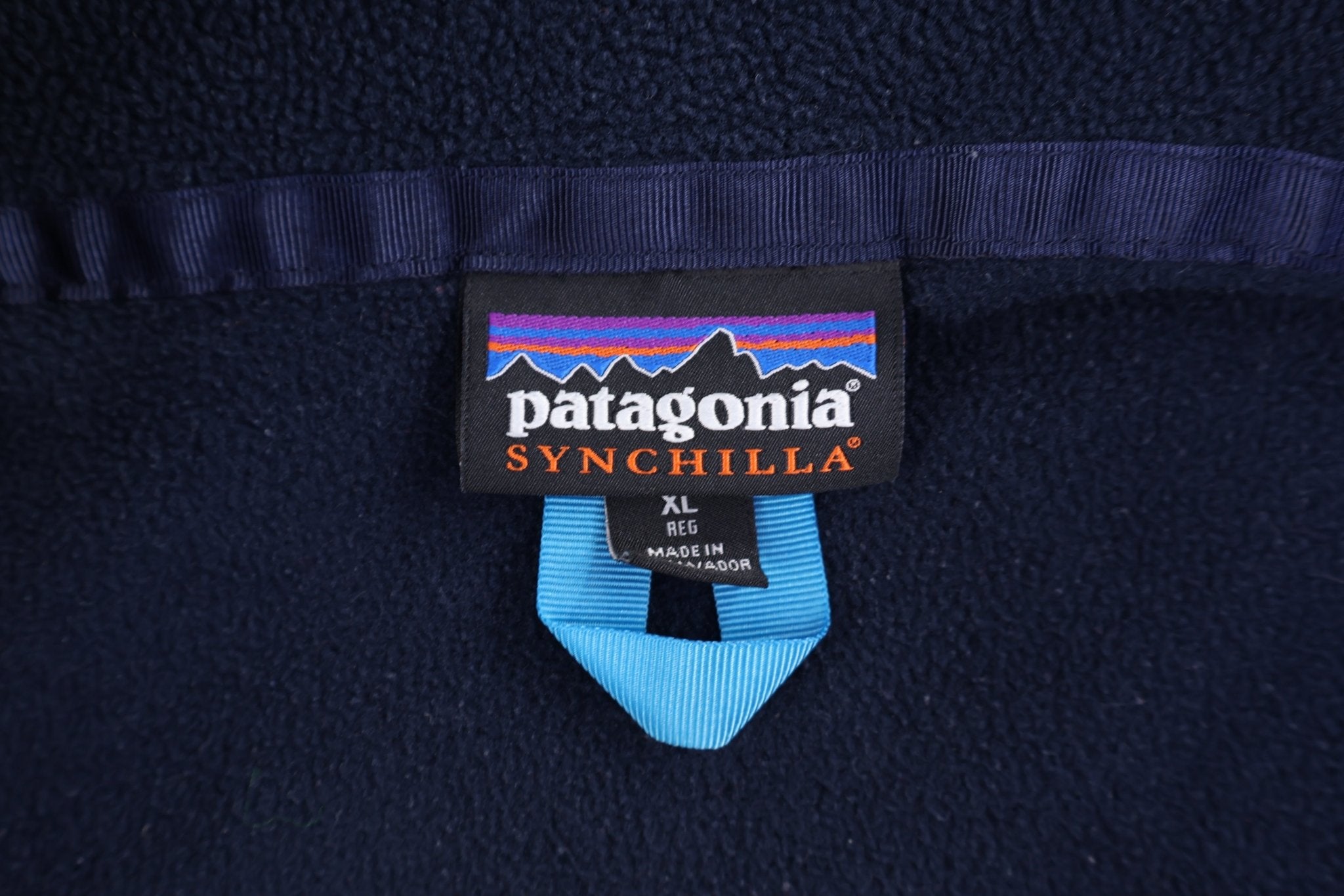 Patagonia Synchilla Red & Blue Fleece Full Zip Vest - Vest - Thrifted Threads