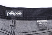 Pelle Pelle Black Denim Shorts - Pants/Shorts - Thrifted Threads