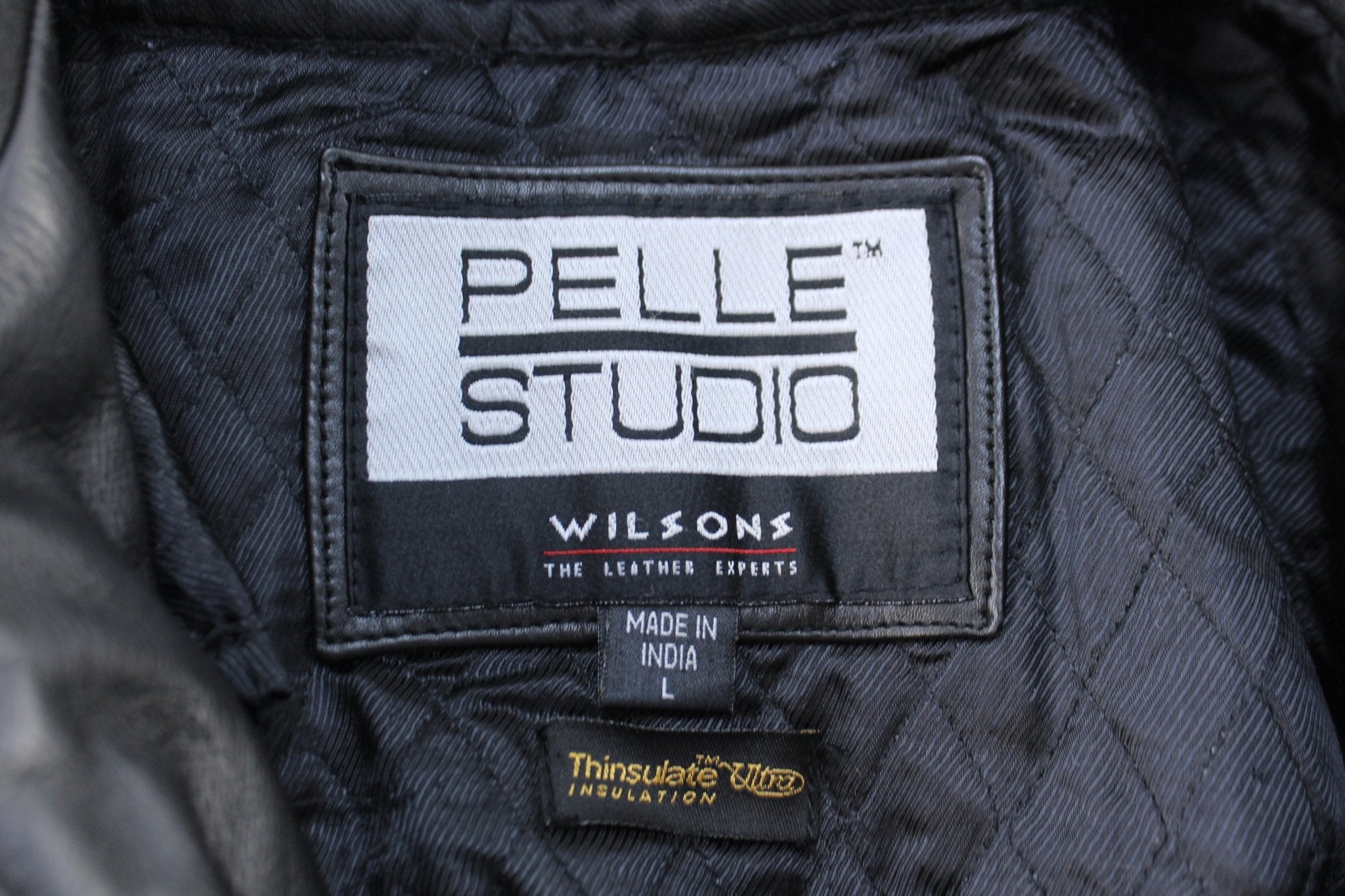 Pelle Studio Wilsons The Leather Experts Black Zip Up Jacket - ThriftedThreads.com