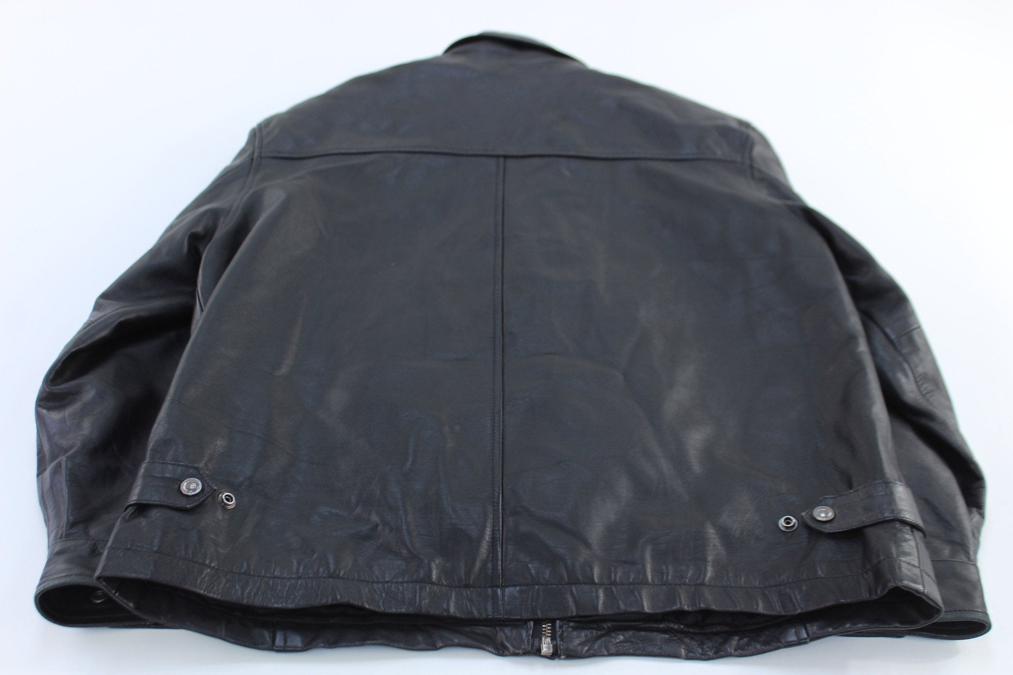 Pelle Studio Wilsons The Leather Experts Black Zip Up Jacket - ThriftedThreads.com