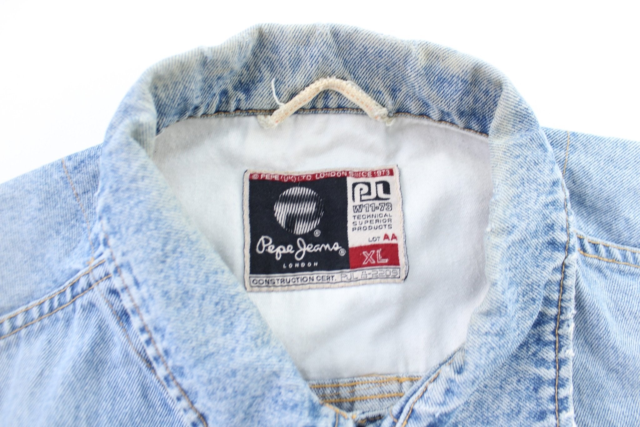 Pepe Jeans Denim Button Fly Jacket - ThriftedThreads.com