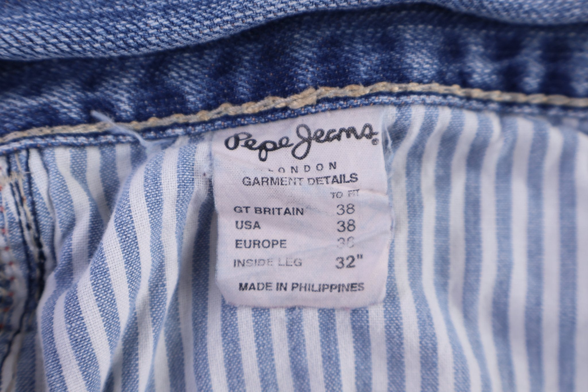 Pepe Jeans Light Wash Denim Jeans - Pants - Thrifted Threads