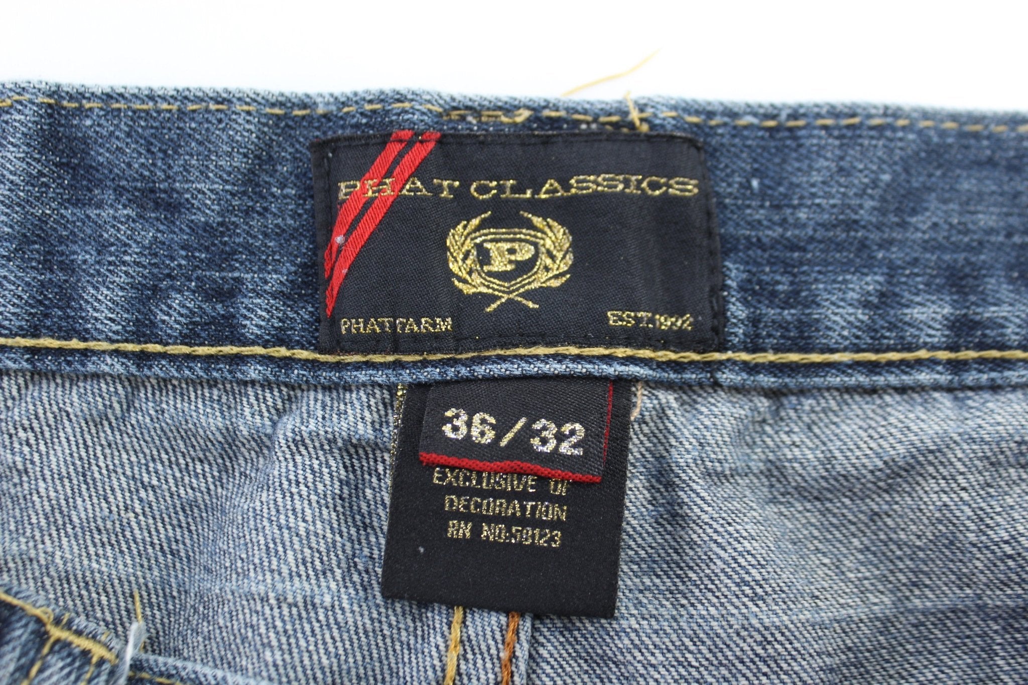 Phat Classics Dark Wash Denim Jeans - ThriftedThreads.com