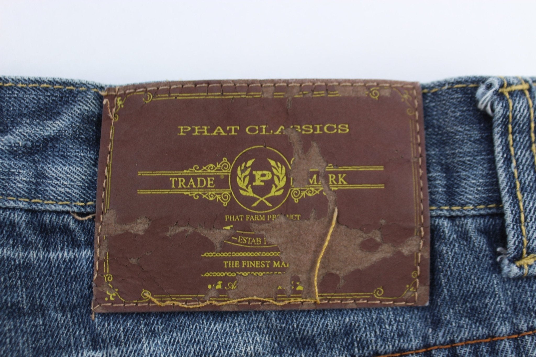 Phat Classics Dark Wash Denim Jeans - ThriftedThreads.com
