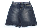 Phat Classics Dark Wash Denim Shorts - ThriftedThreads.com