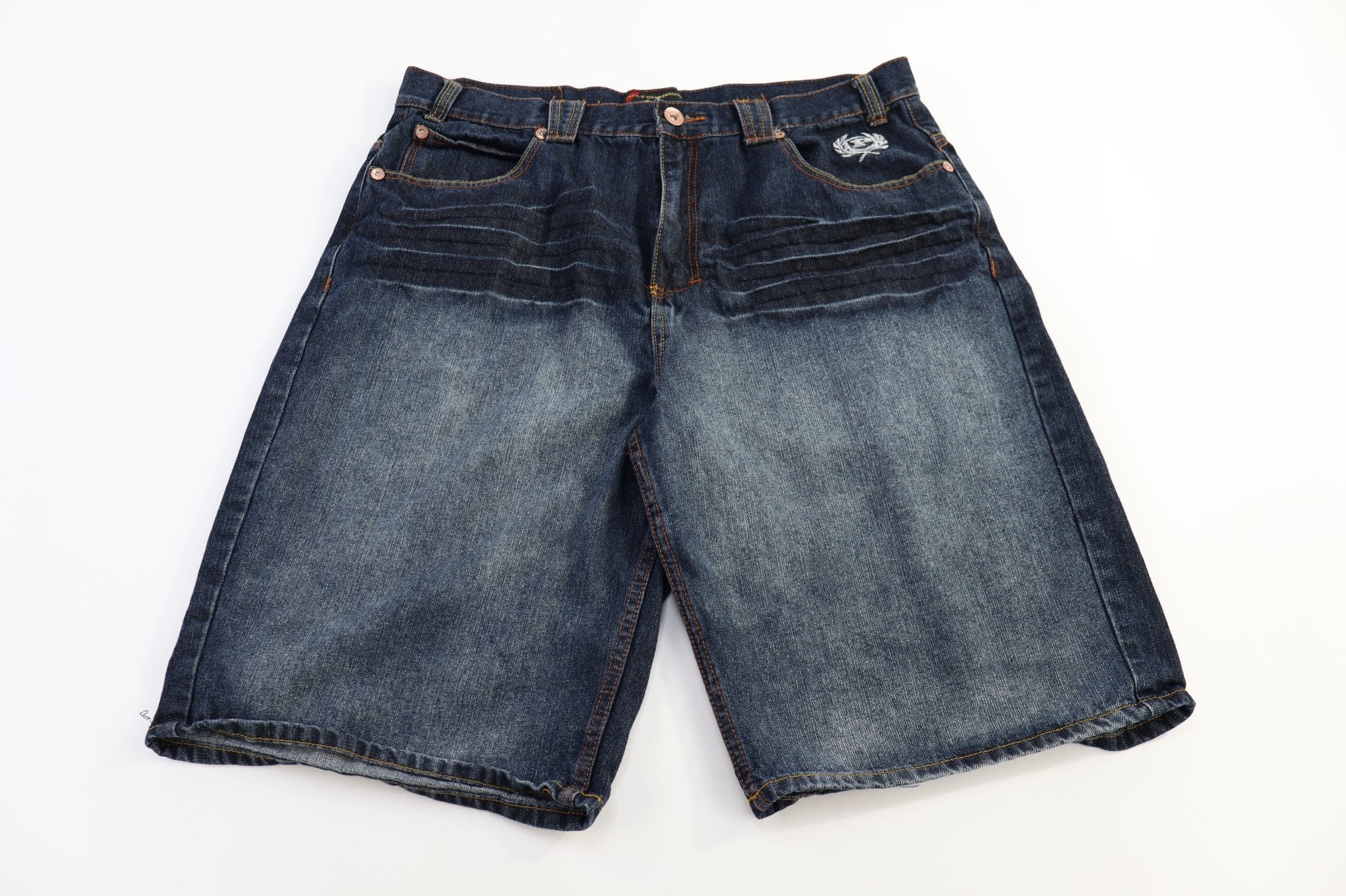Phat Classics Dark Wash Denim Shorts - Pants/Shorts - Thrifted Threads