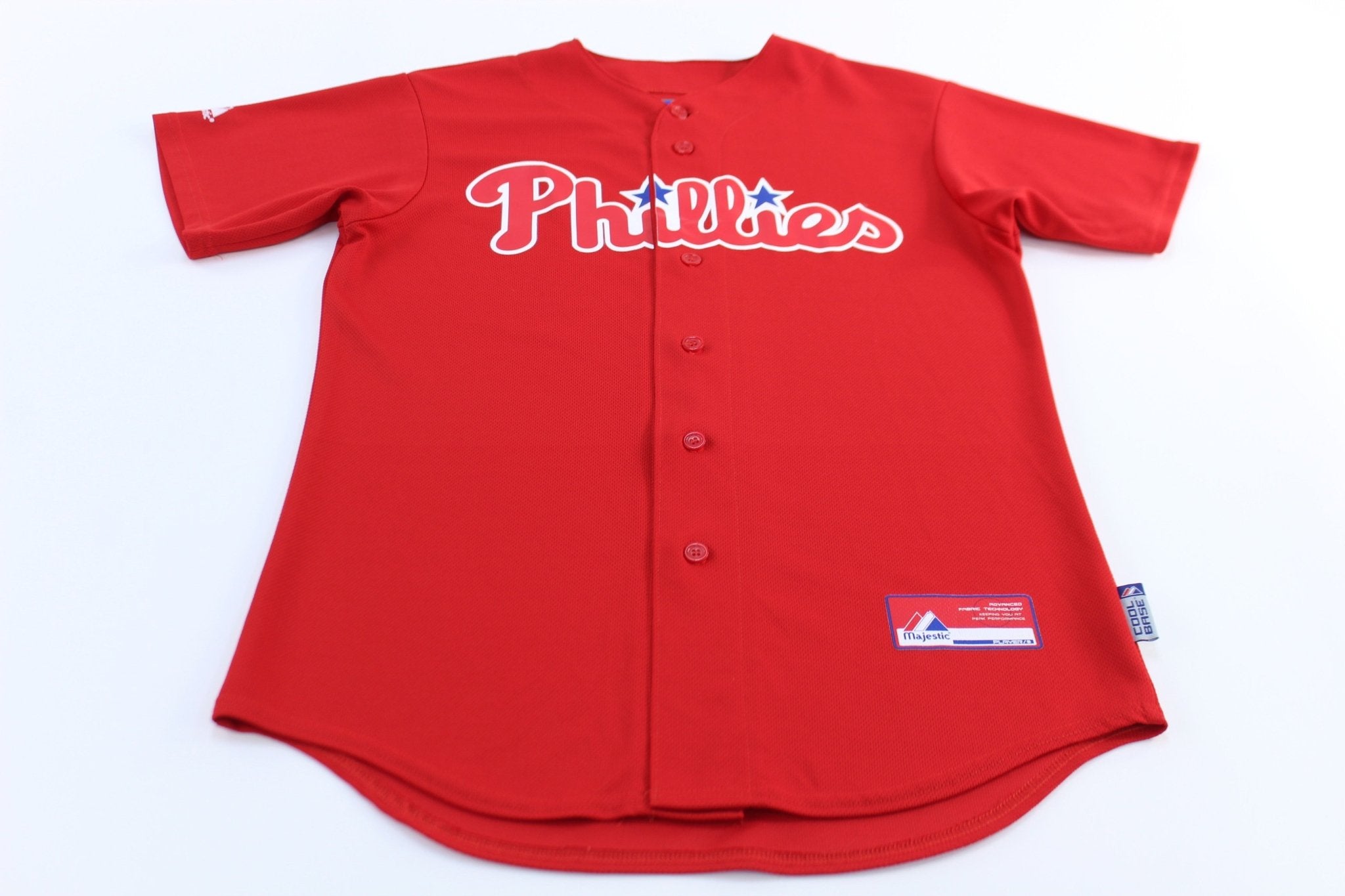 Philadelphia Phillies Majestic Baseball Jersey - ThriftedThreads.com