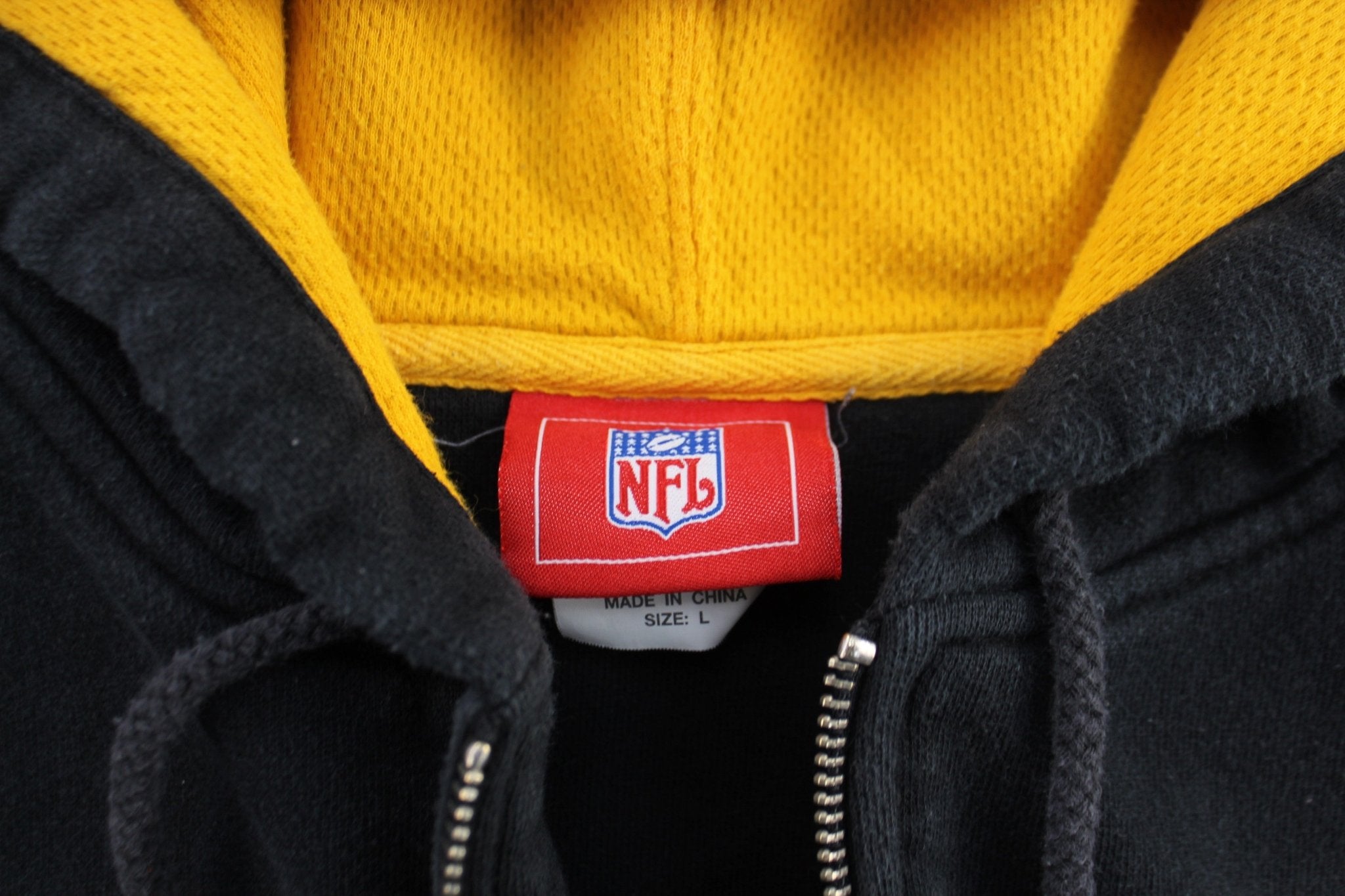Pittsburgh Steelers Embroidered Zip Up Hoodie - ThriftedThreads.com