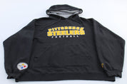 Pittsburgh Steelers Football Embroidered Reebok Pullover Hoodie - ThriftedThreads.com