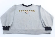 Pittsburgh Steelers Football Embroidered Sweatshirt - ThriftedThreads.com