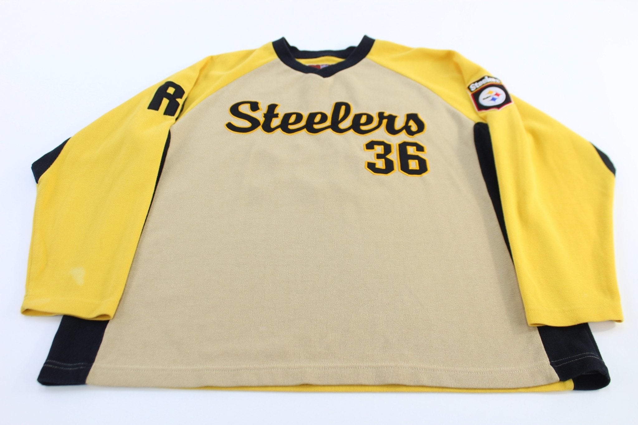 Pittsburgh Steelers Football Jerome Bettis 36 LS T-Shirt - ThriftedThreads.com