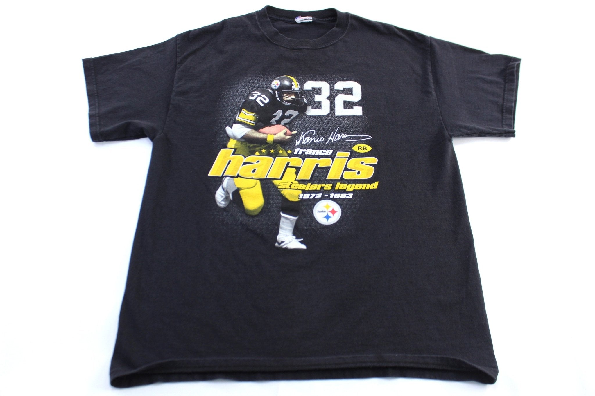 Pittsburgh Steelers Franco Harris Graphic T-Shirt - ThriftedThreads.com