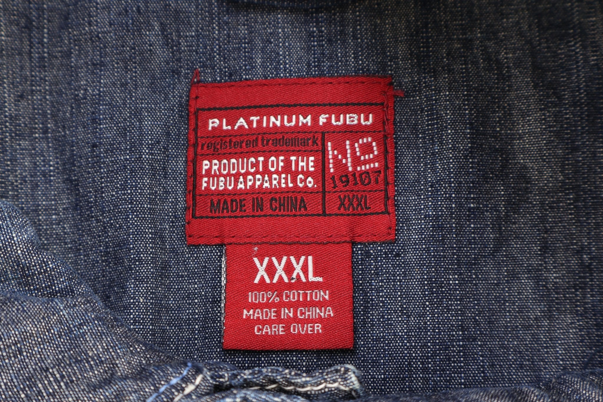 Platinum Fubu Dark Wash Denim Jacket - Jacket - Thrifted Threads