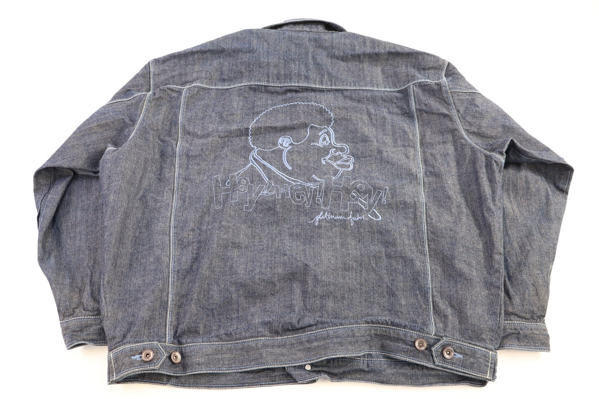 Platinum Fubu Dark Wash Denim Jacket - Jacket - Thrifted Threads