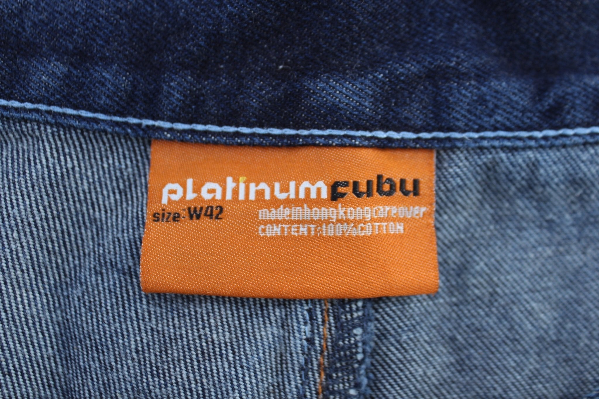 Platinum Fubu Dark Wash Denim Shorts - ThriftedThreads.com
