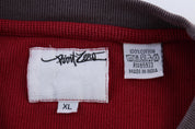 Point Zero Red & Grey LS T-shirt - ThriftedThreads.com