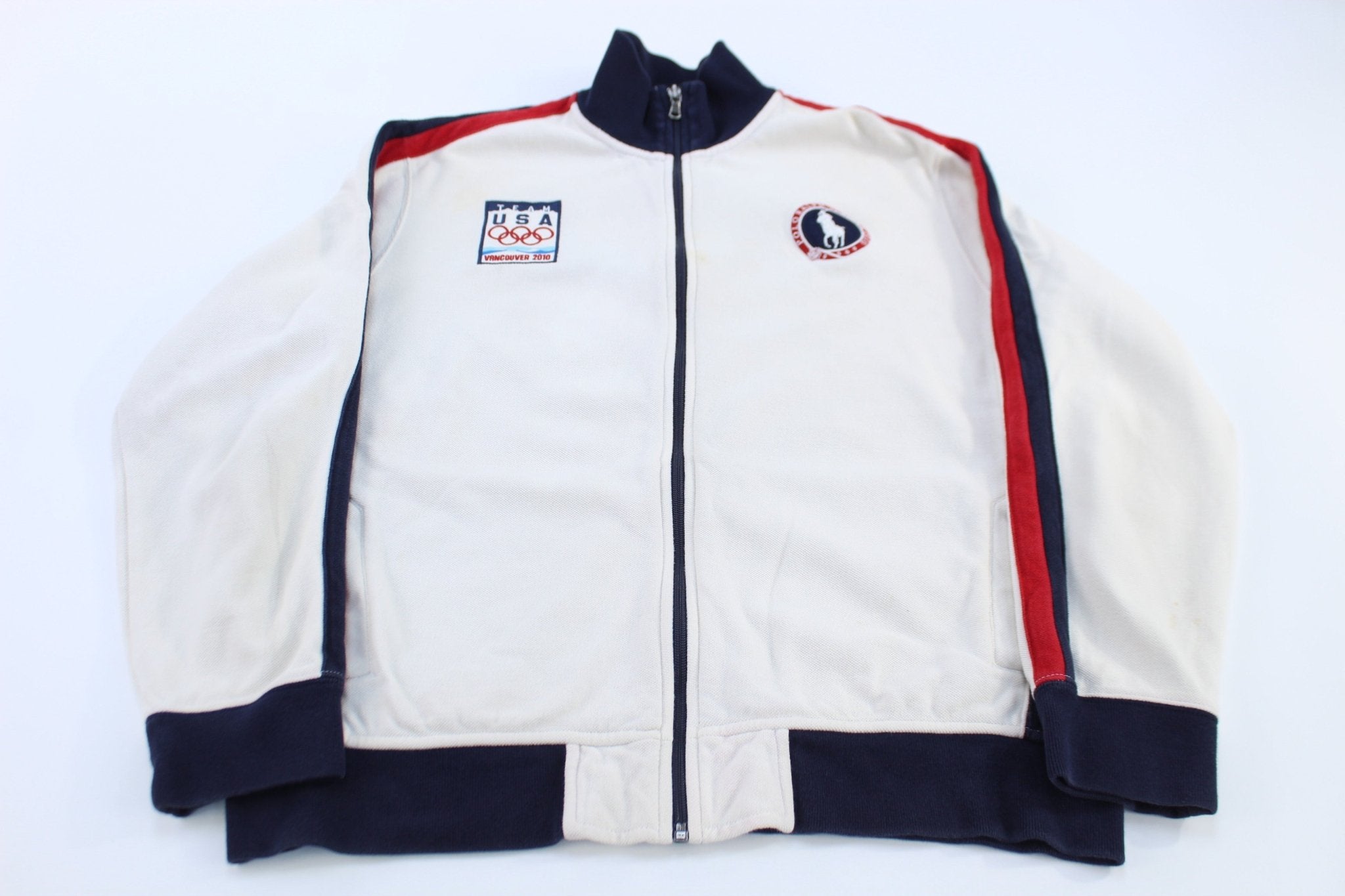 Polo by Ralph Lauren 2010 Vancouver Team USA Olympics Full Zip Track Jacket - ThriftedThreads.com