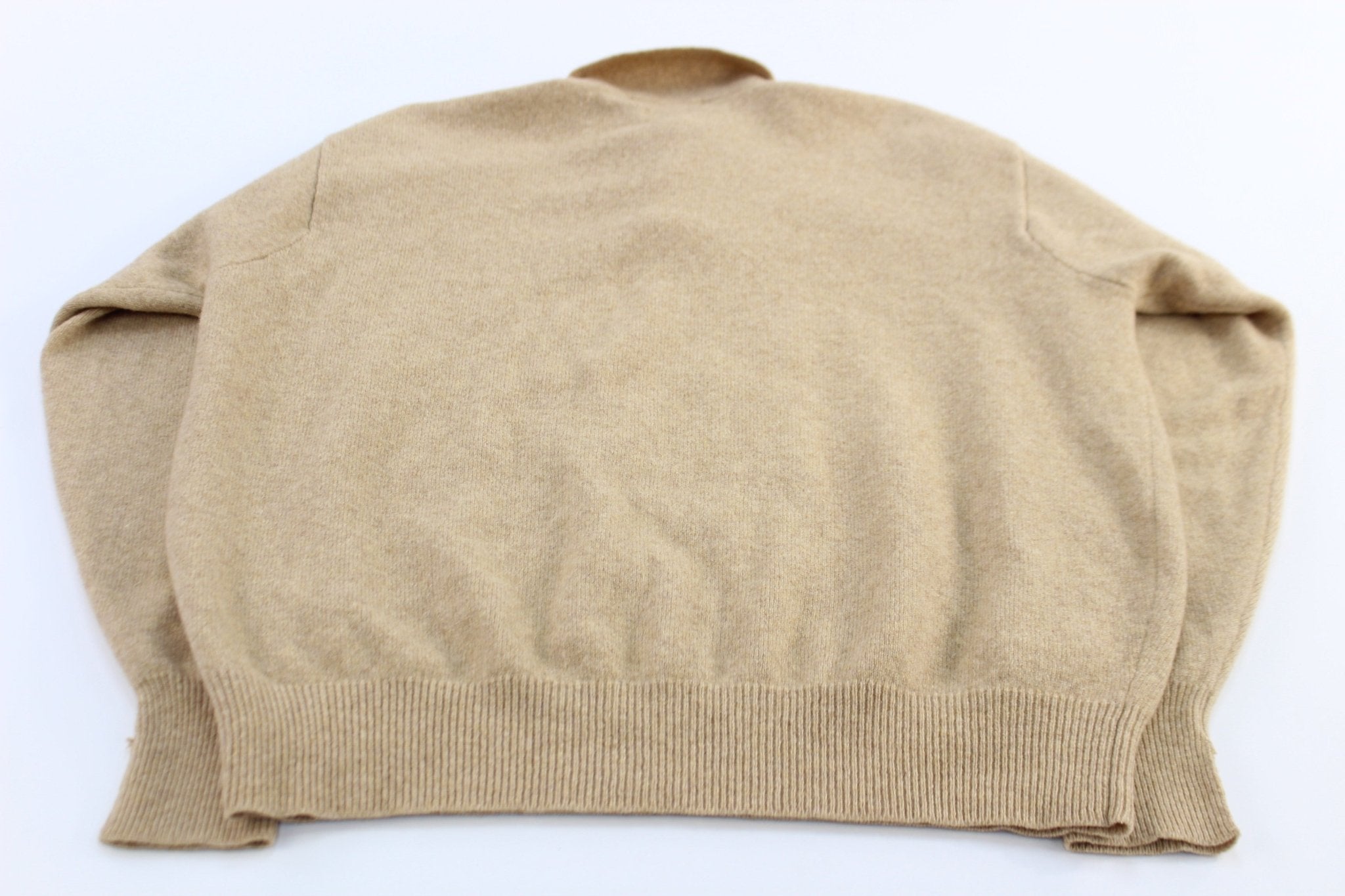Polo by Ralph Lauren Beige Lambswool Sweater - ThriftedThreads.com