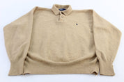 Polo by Ralph Lauren Beige Lambswool Sweater - ThriftedThreads.com