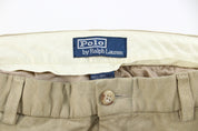 Polo by Ralph Lauren Beige leather suede Pants - ThriftedThreads.com