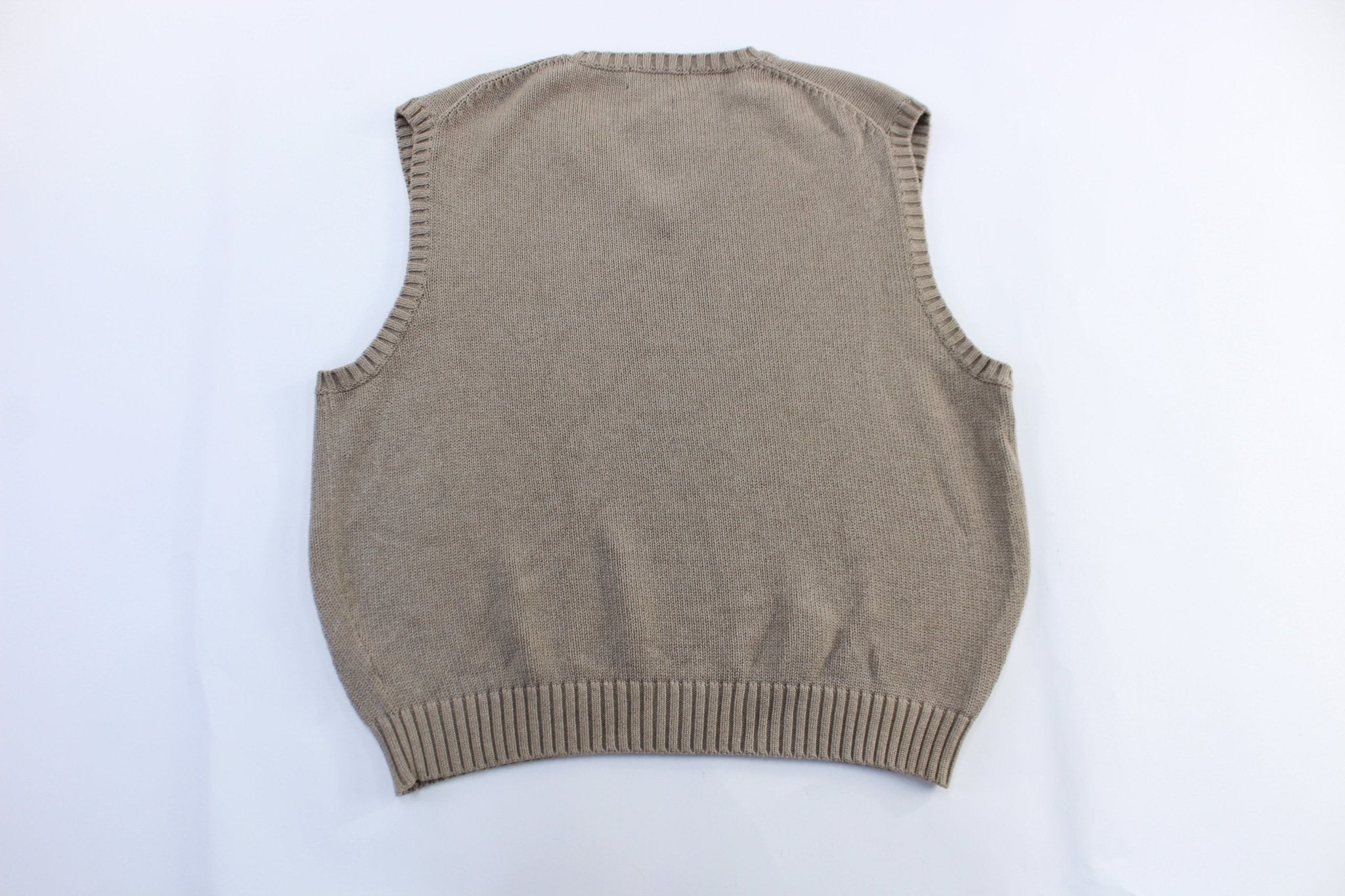 Polo by Ralph Lauren Beige Sweater Vest - ThriftedThreads.com