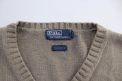 Polo by Ralph Lauren Beige Sweater Vest - ThriftedThreads.com