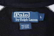 Polo by Ralph Lauren Black & White Track Jacket - Jacket - Thrifted Threads