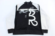 Polo by Ralph Lauren Black & White Track Jacket - Jacket - Thrifted Threads