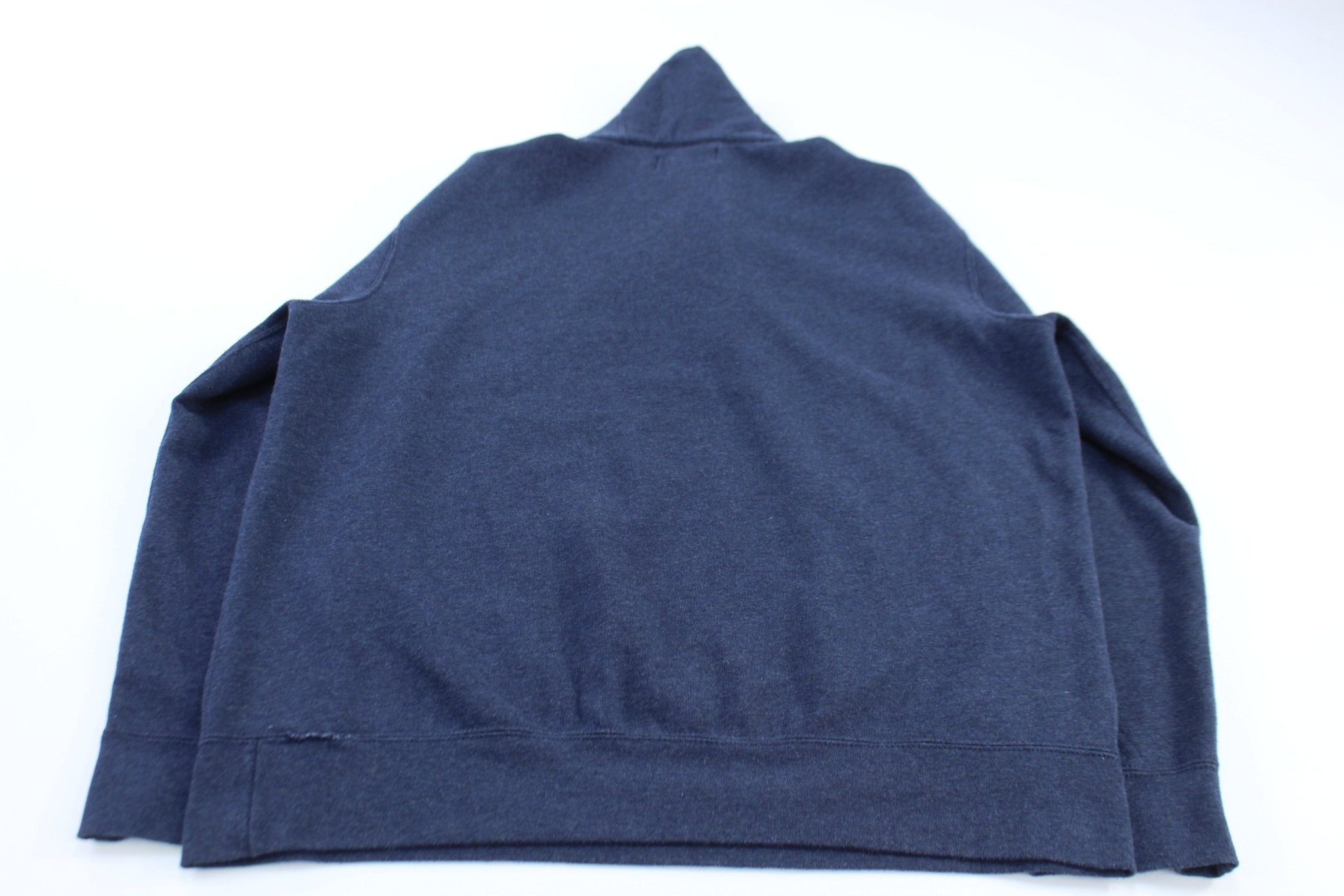 Polo by Ralph Lauren Blue Elbow Patch Pullover Sweater - ThriftedThreads.com