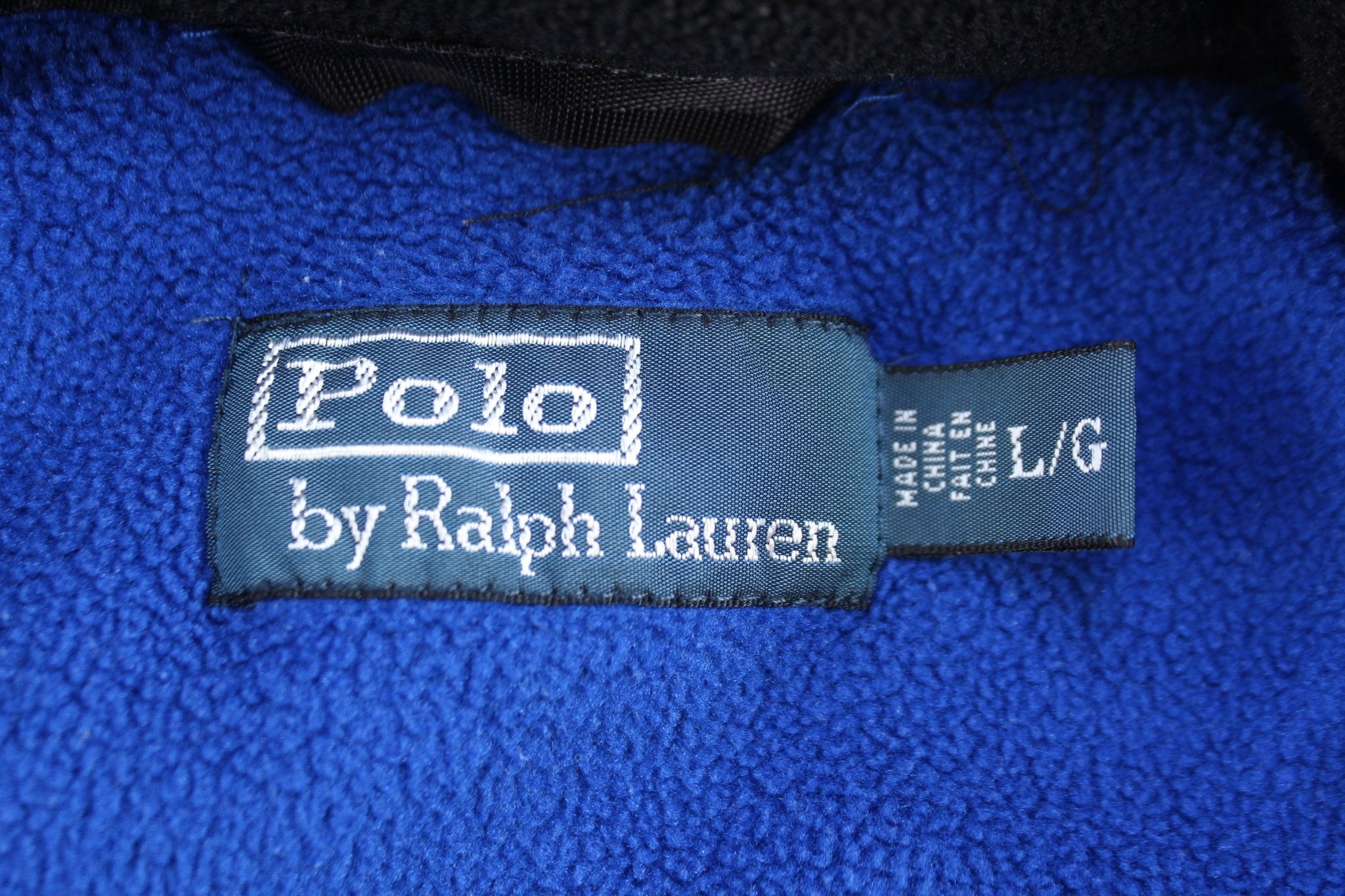 Polo by Ralph Lauren Blue Fleece Full Zip Jacket - Jacket - Thrifted Threads