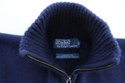 Polo by Ralph Lauren Blue Full Zip Sweater - ThriftedThreads.com