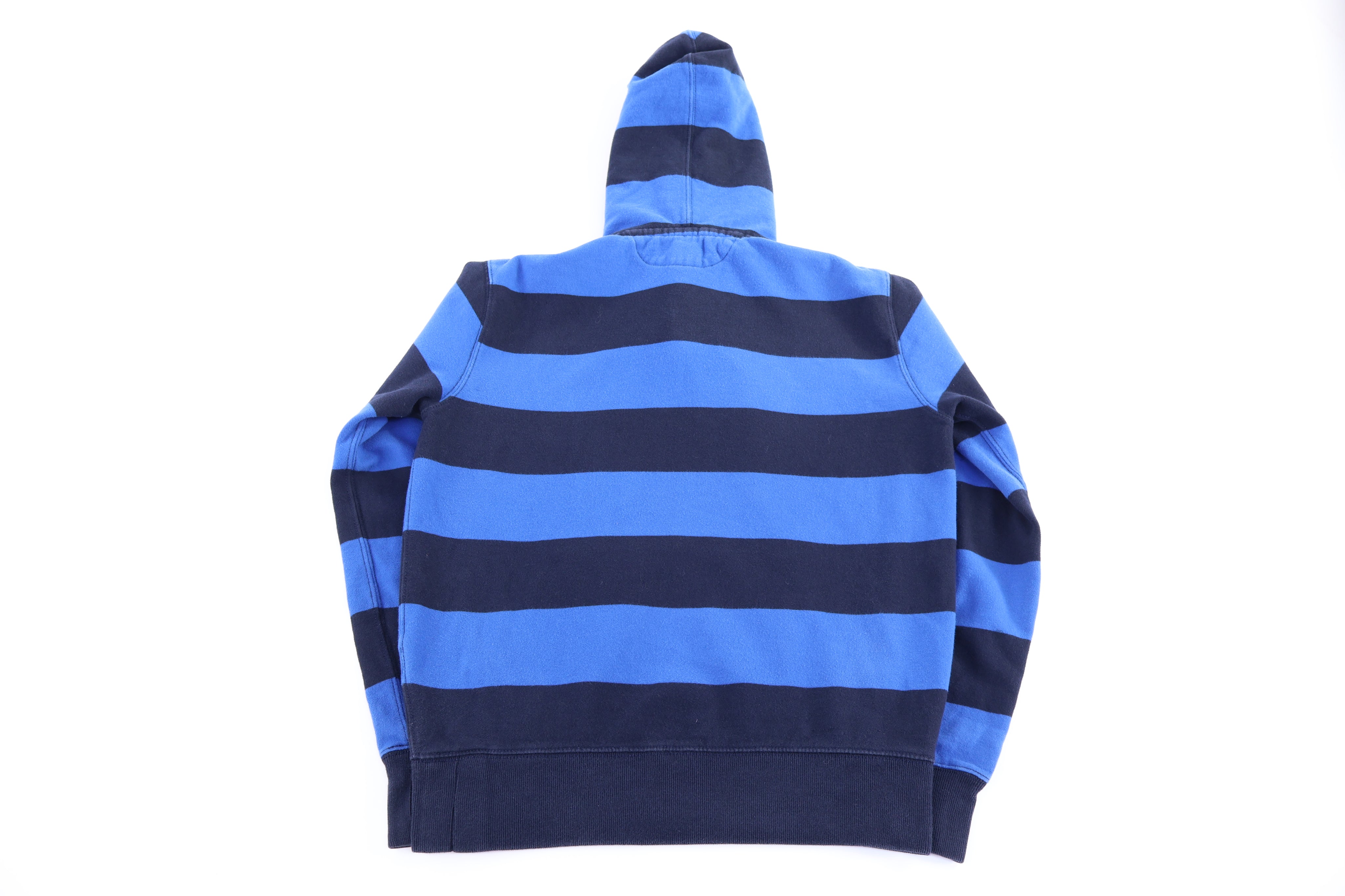 Polo by Ralph Lauren Blue Striped Pullover Hoodie - Sweater - Thrifted Threads
