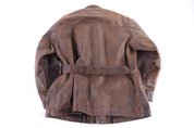 Polo by Ralph Lauren Brown Leather Field Jacket - Jacket - Thrifted Threads