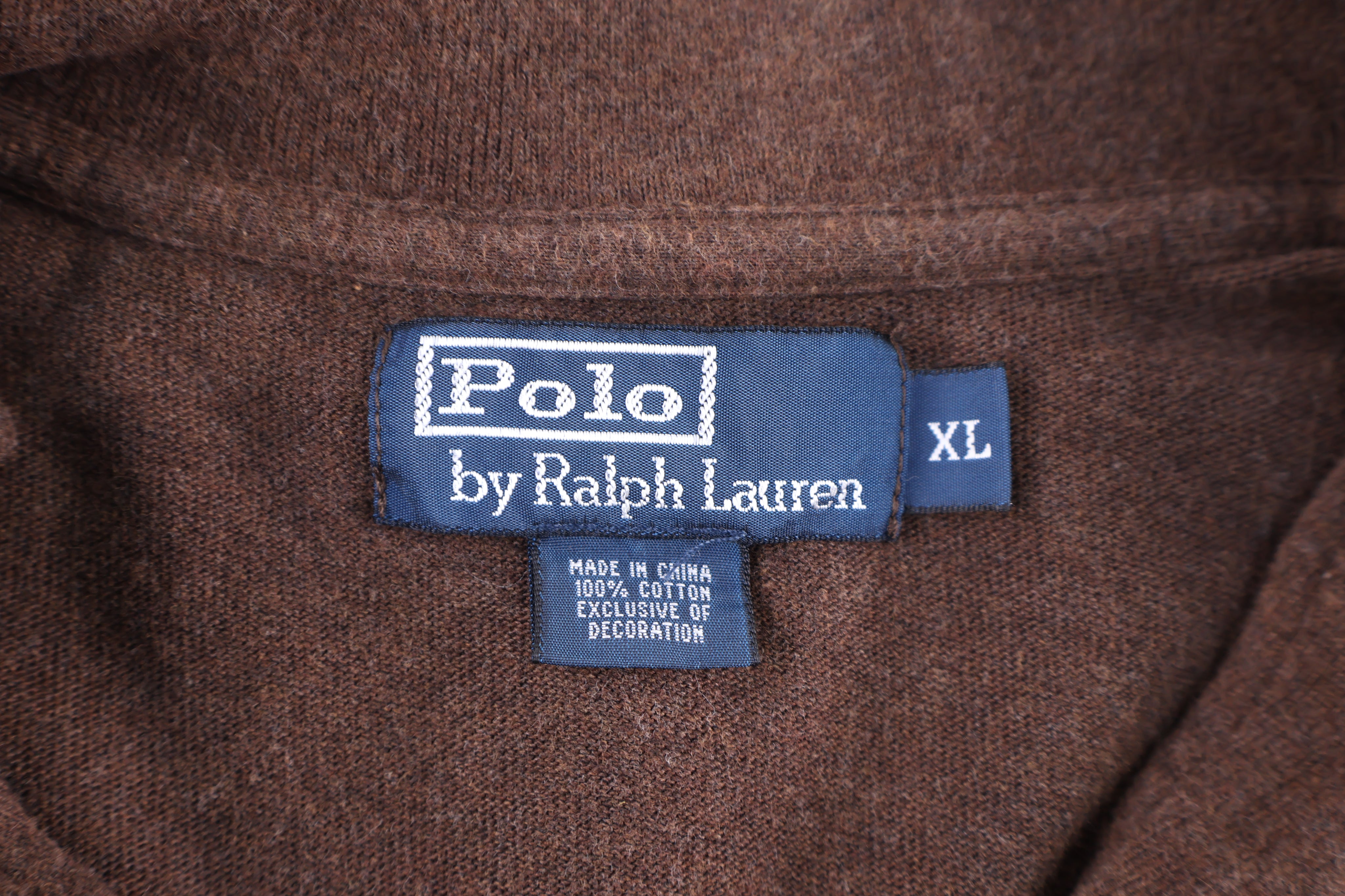Polo by Ralph Lauren Brown Quarter Zip - Button Up - Thrifted Threads