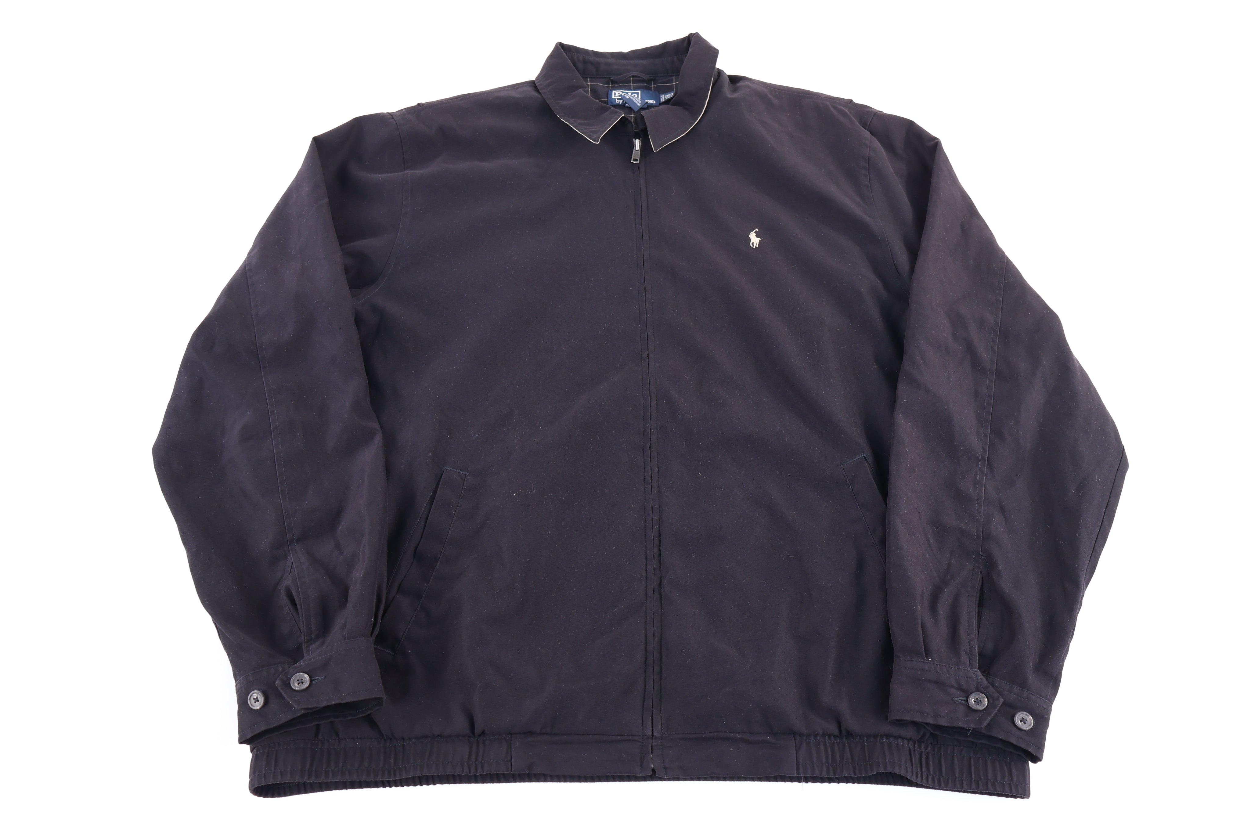 Polo by Ralph Lauren Embroidered Logo Black Full Zip Jacket - Jacket - Thrifted Threads
