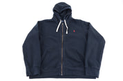 Polo by Ralph Lauren Embroidered Logo Black Full Zip Jacket - Jacket - Thrifted Threads