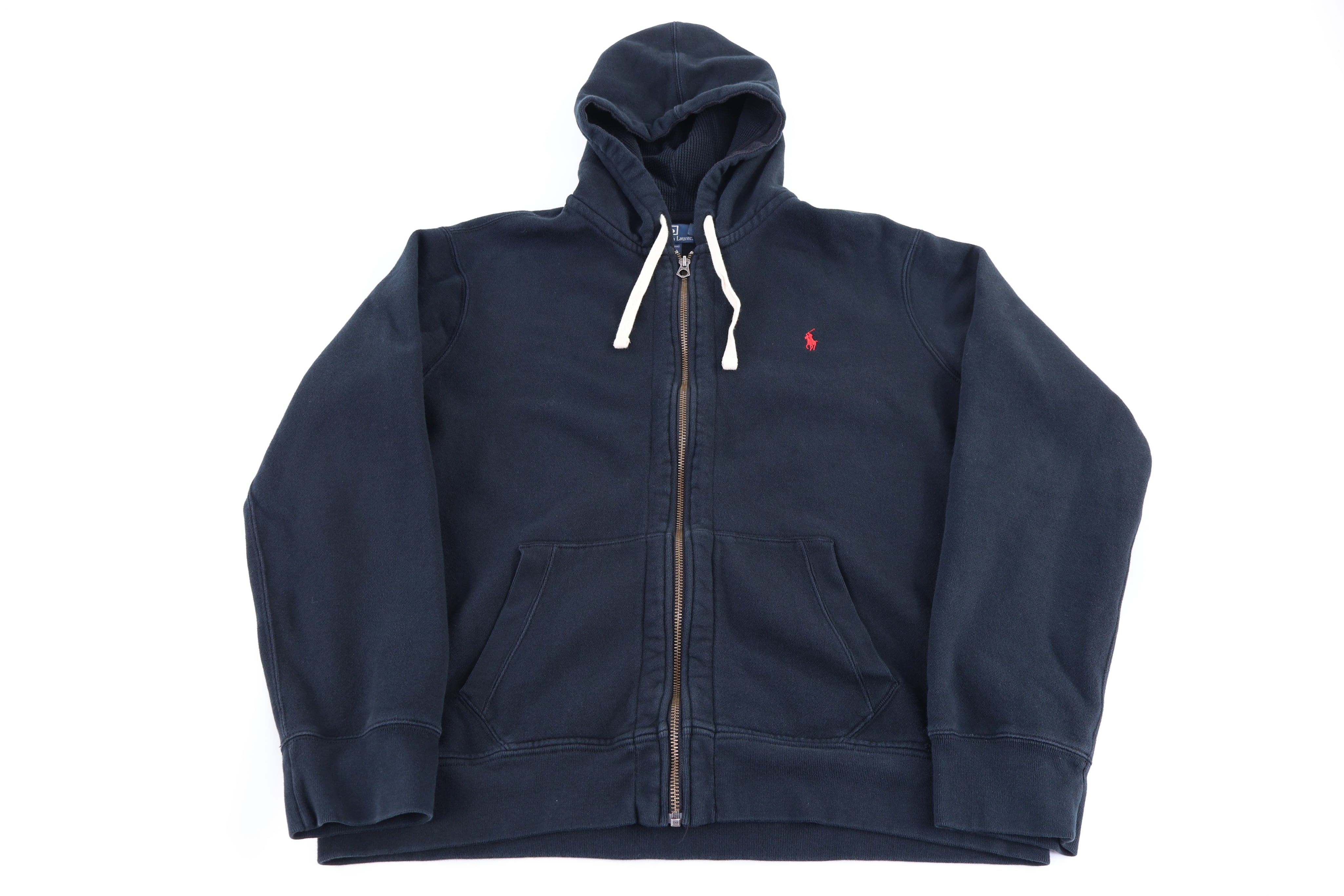 Polo by Ralph Lauren Embroidered Logo Black Full Zip Jacket - Jacket - Thrifted Threads