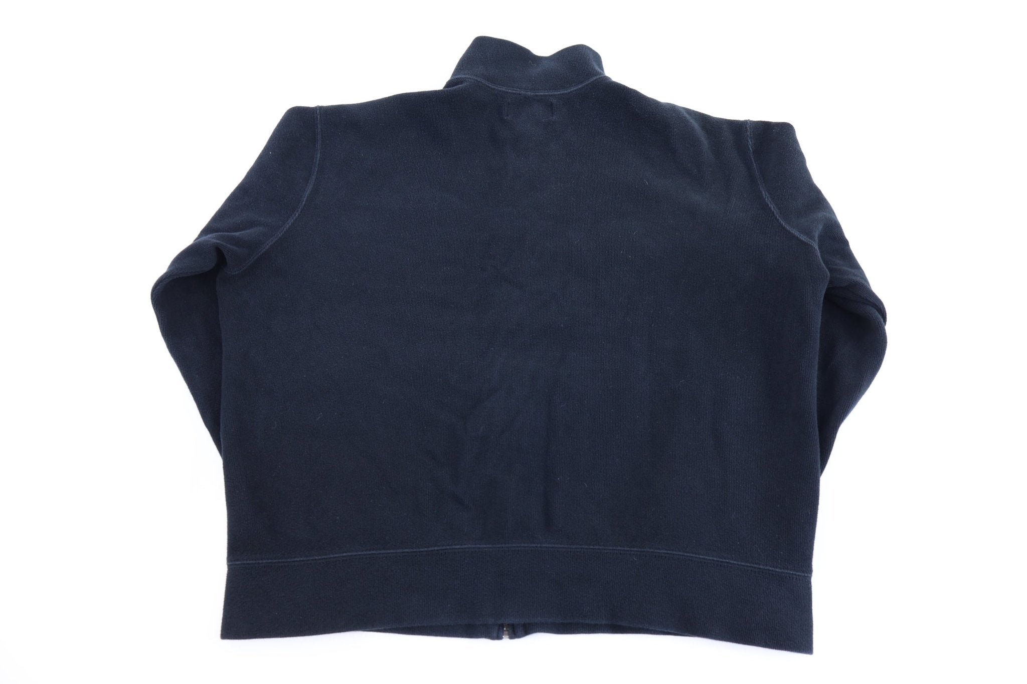 Polo by Ralph Lauren Embroidered Logo Black Full Zip Sweater - Sweater - Thrifted Threads