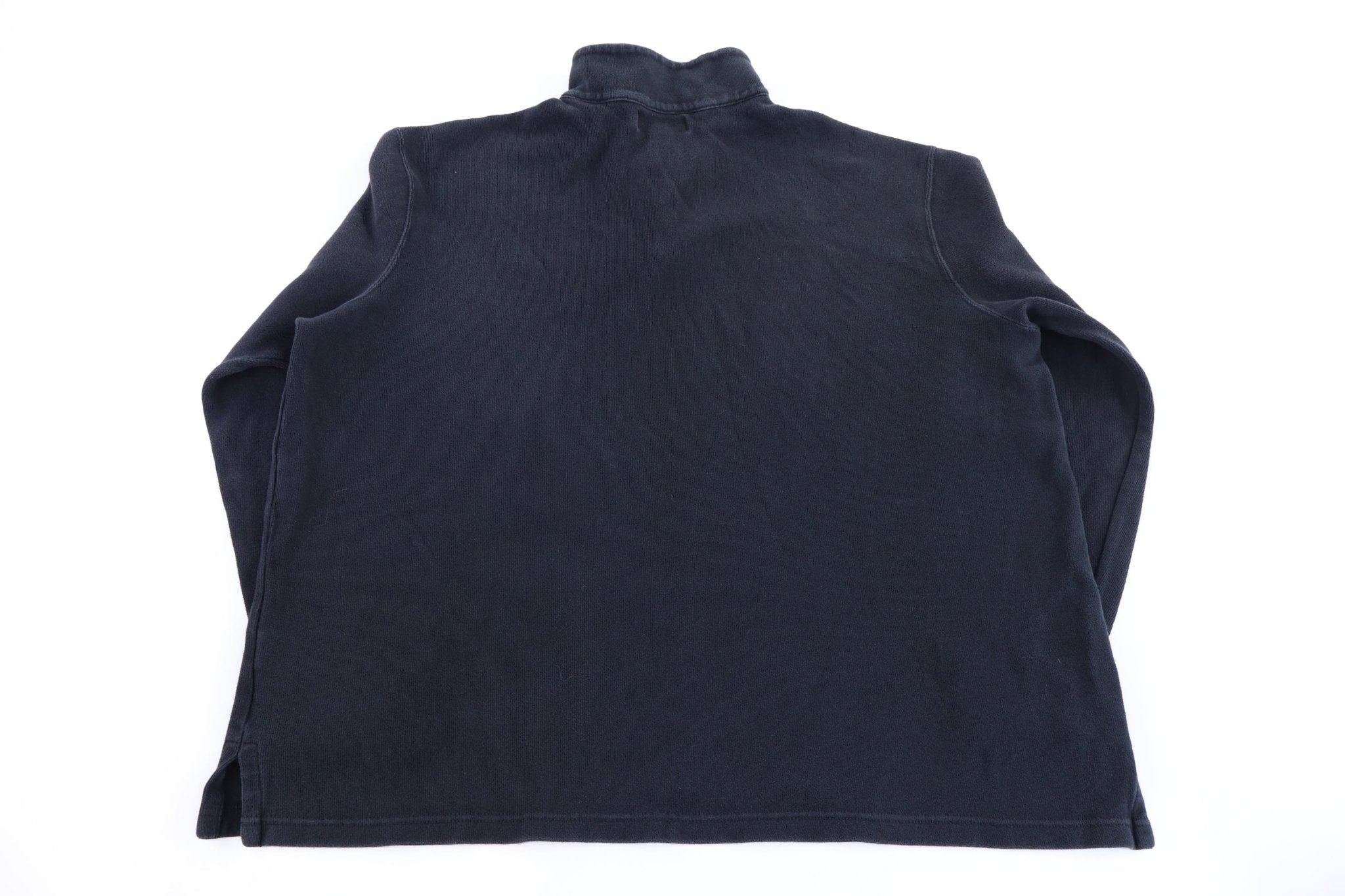 Polo by Ralph Lauren Embroidered Logo Black Quarter Zip Pullover - Sweater - Thrifted Threads