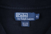 Polo by Ralph Lauren Embroidered Logo Black Quarter Zip Pullover - Sweater - Thrifted Threads