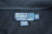 Polo by Ralph Lauren Embroidered Logo Black Quarter Zip Sweater - ThriftedThreads.com