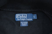 Polo by Ralph Lauren Embroidered Logo Black Quarter Zip Sweater - Sweater - Thrifted Threads