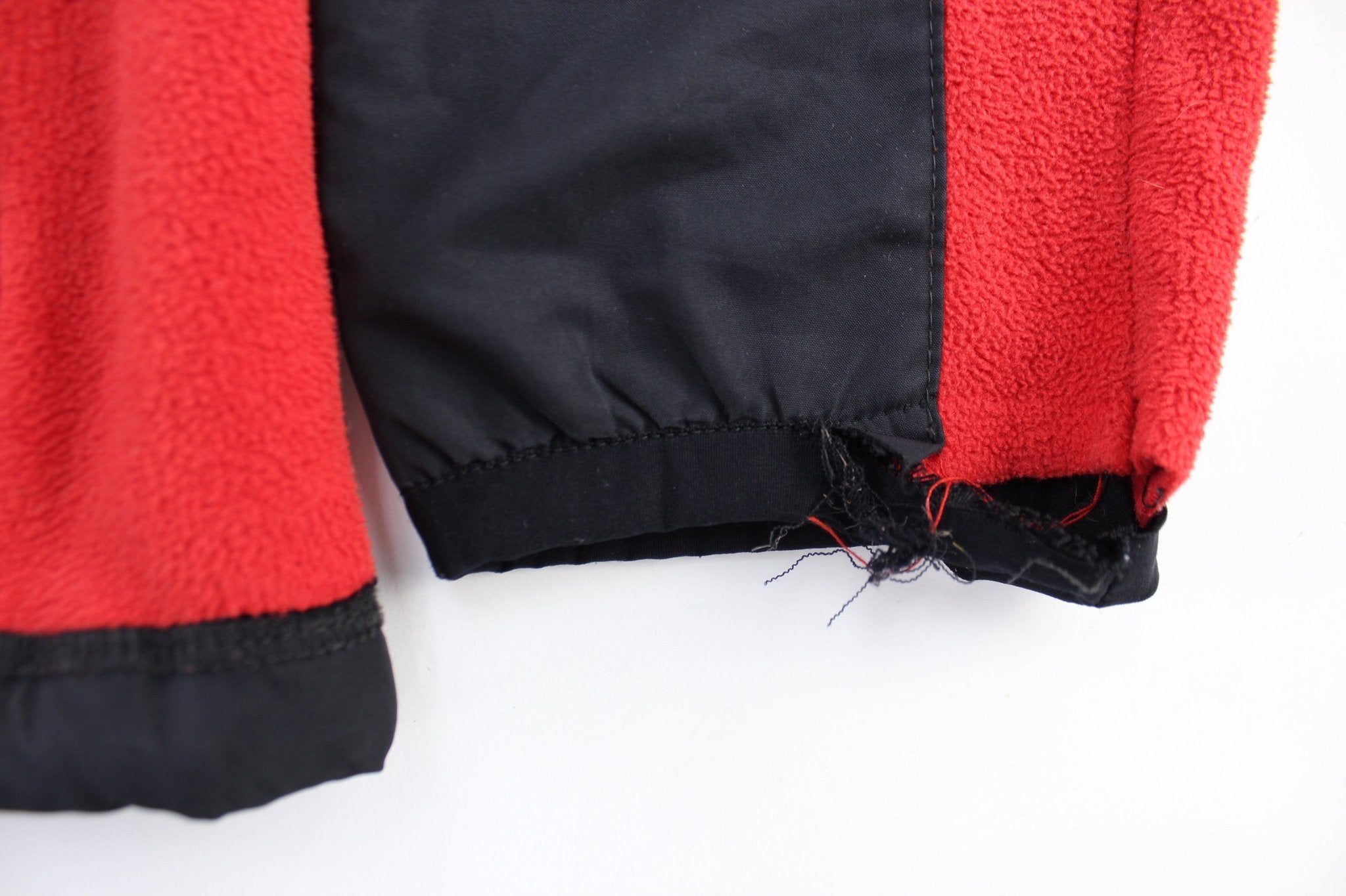 Polo by Ralph Lauren Embroidered Logo Black & Red Zip Up Jacket - ThriftedThreads.com