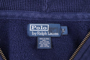 Polo by Ralph Lauren Embroidered Logo Blue Full Zip Jacket - Jacket - Thrifted Threads