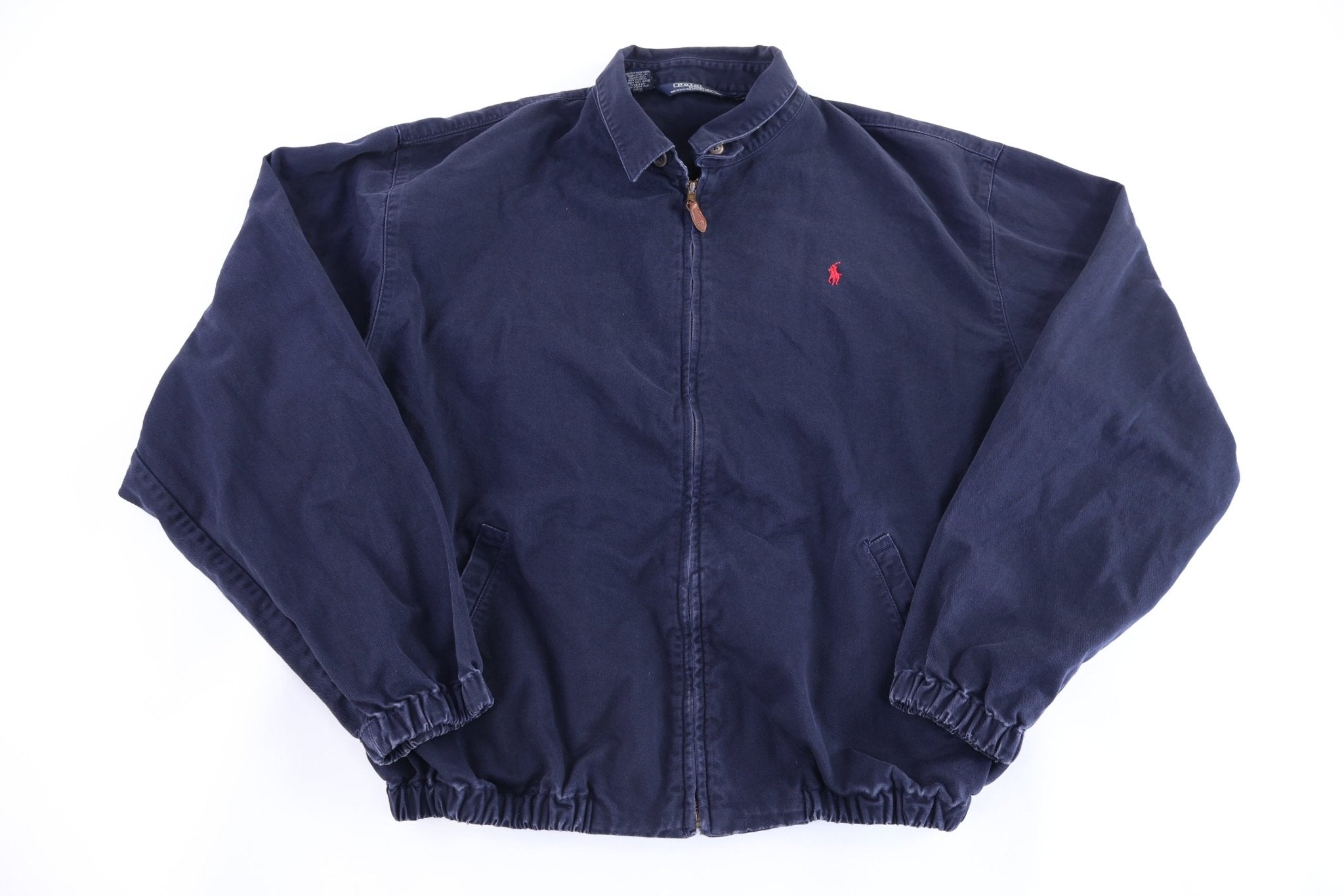 Polo by Ralph Lauren Embroidered Logo Blue Full Zip Jacket - Jacket - Thrifted Threads