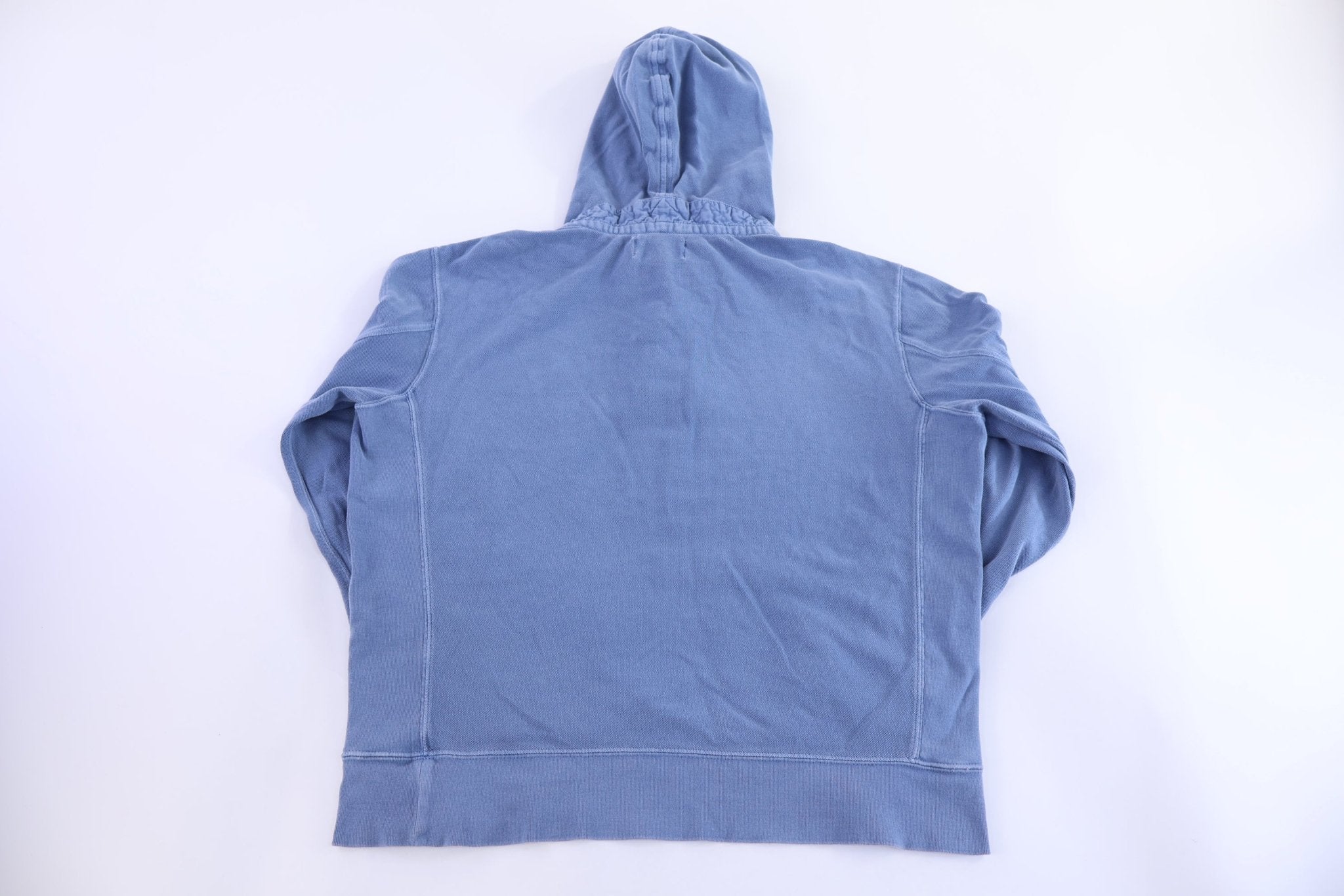 Polo by Ralph Lauren Embroidered Logo Blue Hooded Pullover - Sweater - Thrifted Threads