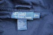 Polo by Ralph Lauren Embroidered Logo Blue Hooded Zip Up Jacket - ThriftedThreads.com