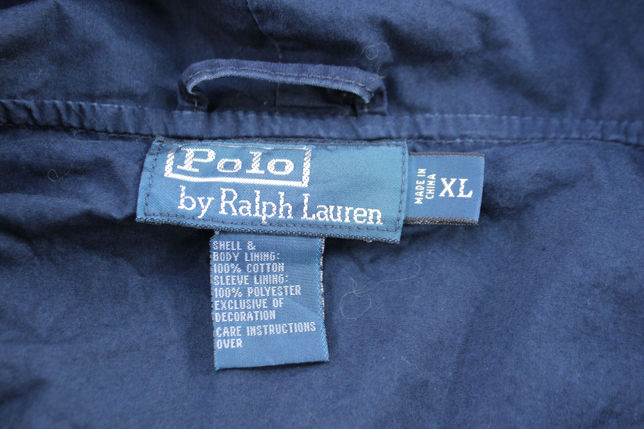 Polo by Ralph Lauren Embroidered Logo Blue Hooded Zip Up Jacket - ThriftedThreads.com