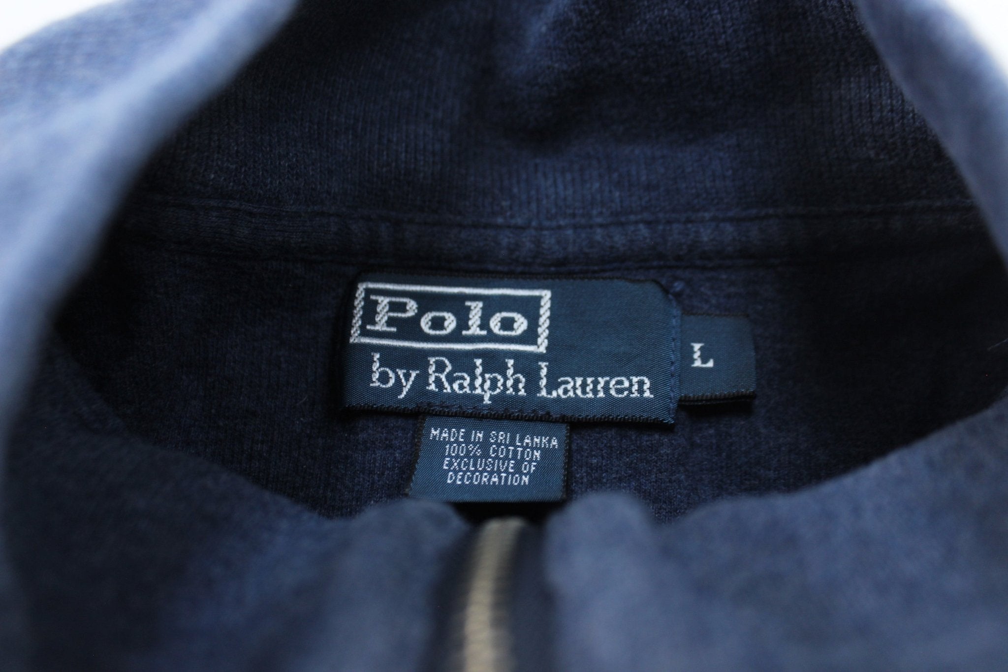 Polo by Ralph Lauren Embroidered Logo Blue Pullover Sweater - Sweater - Thrifted Threads