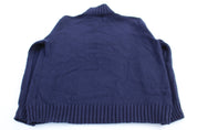 Polo by Ralph Lauren Embroidered Logo Blue Pullover Sweater - Sweater - Thrifted Threads